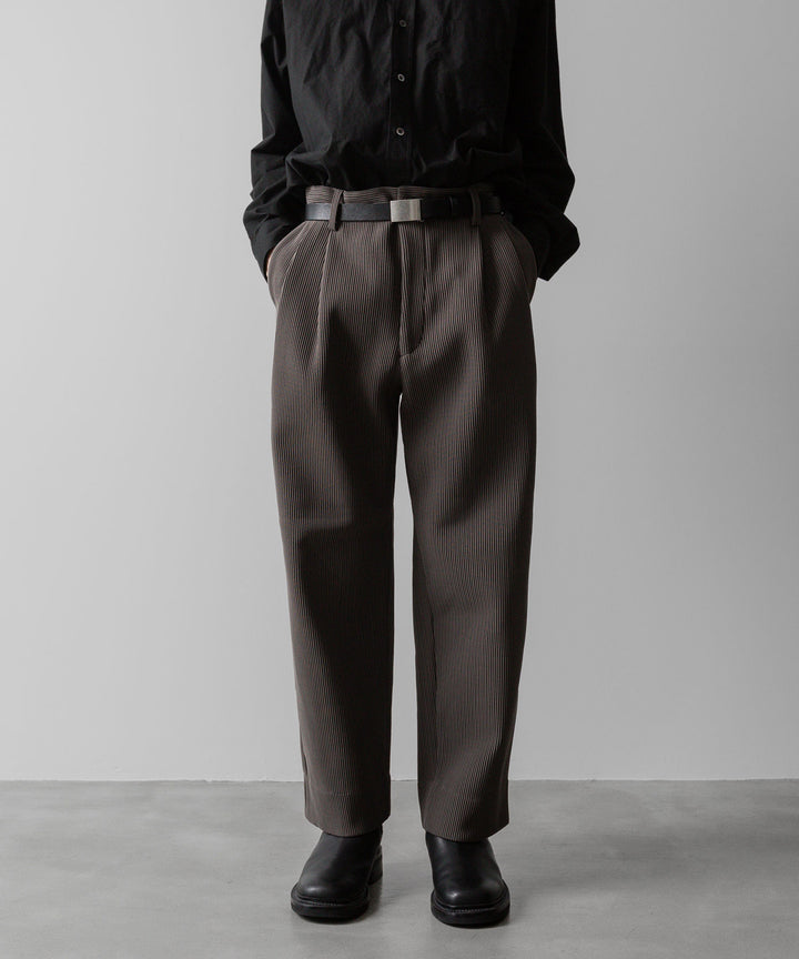 【ssstein】GRADATION PLEATS TWO TUCK TROUSERS - D.GREIGE シュタイン 23SS sessionセッション 福岡セレクトショップ 公式通販サイト