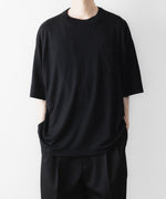 画像をギャラリービューアに読み込む, WWW - WRAPINKNOT wool wearのS/S OVERSIZED POCKET T-SHIRTのBLACK 公式通販サイトsession福岡セレクトショップ
