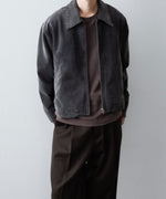 画像をギャラリービューアに読み込む, 【CODA】FADED BLACK DAMAGED CANVAS CREW JACKET - BLACK
