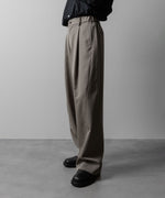 画像をギャラリービューアに読み込む, ssstein(シュタイン)のTWIST SEAM WIDE EASY TROUSERS - TAUPE BEIGEの公式通販サイトsession福岡セレクトショップ

