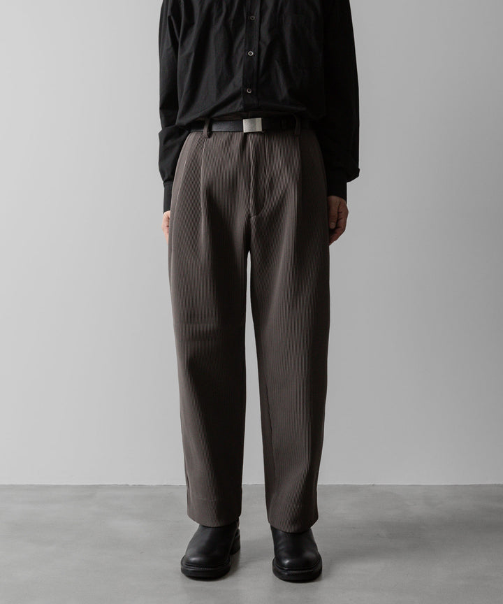 【ssstein】GRADATION PLEATS TWO TUCK TROUSERS - D.GREIGE シュタイン 23SS sessionセッション 福岡セレクトショップ 公式通販サイト