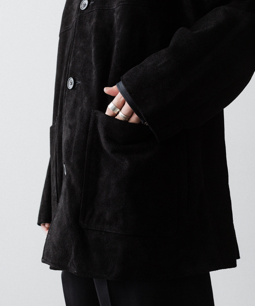 ssstein(シュタイン)のCOW SUEDE CAR JACKET - BLACKの公式通販サイトsession福岡セレクトショップ
