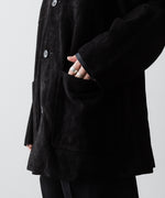 画像をギャラリービューアに読み込む, ssstein(シュタイン)のCOW SUEDE CAR JACKET - BLACKの公式通販サイトsession福岡セレクトショップ
