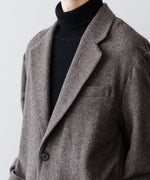 画像をギャラリービューアに読み込む, ssstein(シュタイン)のWOOL/CASHMERE FLEECE SINGLE BREASTED JACKET - GREY BROWNの公式通販サイトsession福岡セレクトショップ
