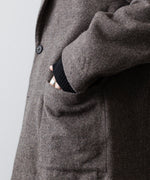 画像をギャラリービューアに読み込む, ssstein(シュタイン)のWOOL/CASHMERE FLEECE SINGLE BREASTED JACKET - GREY BROWNの公式通販サイトsession福岡セレクトショップ
