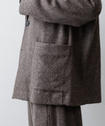 画像をギャラリービューアに読み込む, ssstein(シュタイン)のWOOL/CASHMERE FLEECE SINGLE BREASTED JACKET - GREY BROWNの公式通販サイトsession福岡セレクトショップ
