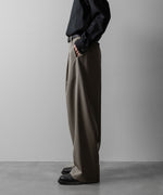 画像をギャラリービューアに読み込む, ssstein(シュタイン)のTWIST SEAM WIDE EASY TROUSERS - TAUPE BEIGEの公式通販サイトsession福岡セレクトショップ

