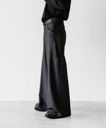 画像をギャラリービューアに読み込む, OPPOSE DUALITY オポーズデュアリティの6 POCKET SUB ONG WOOL TROUSERSのBLACK公式通販サイトsession福岡セレクトショップ
