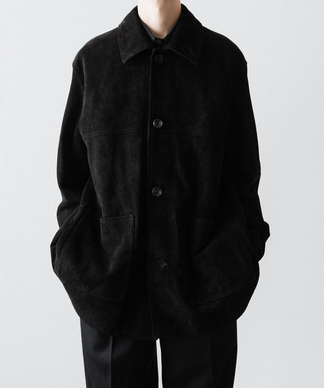 ssstein(シュタイン)のCOW SUEDE CAR JACKET - BLACKの公式通販サイトsession福岡セレクトショップ
