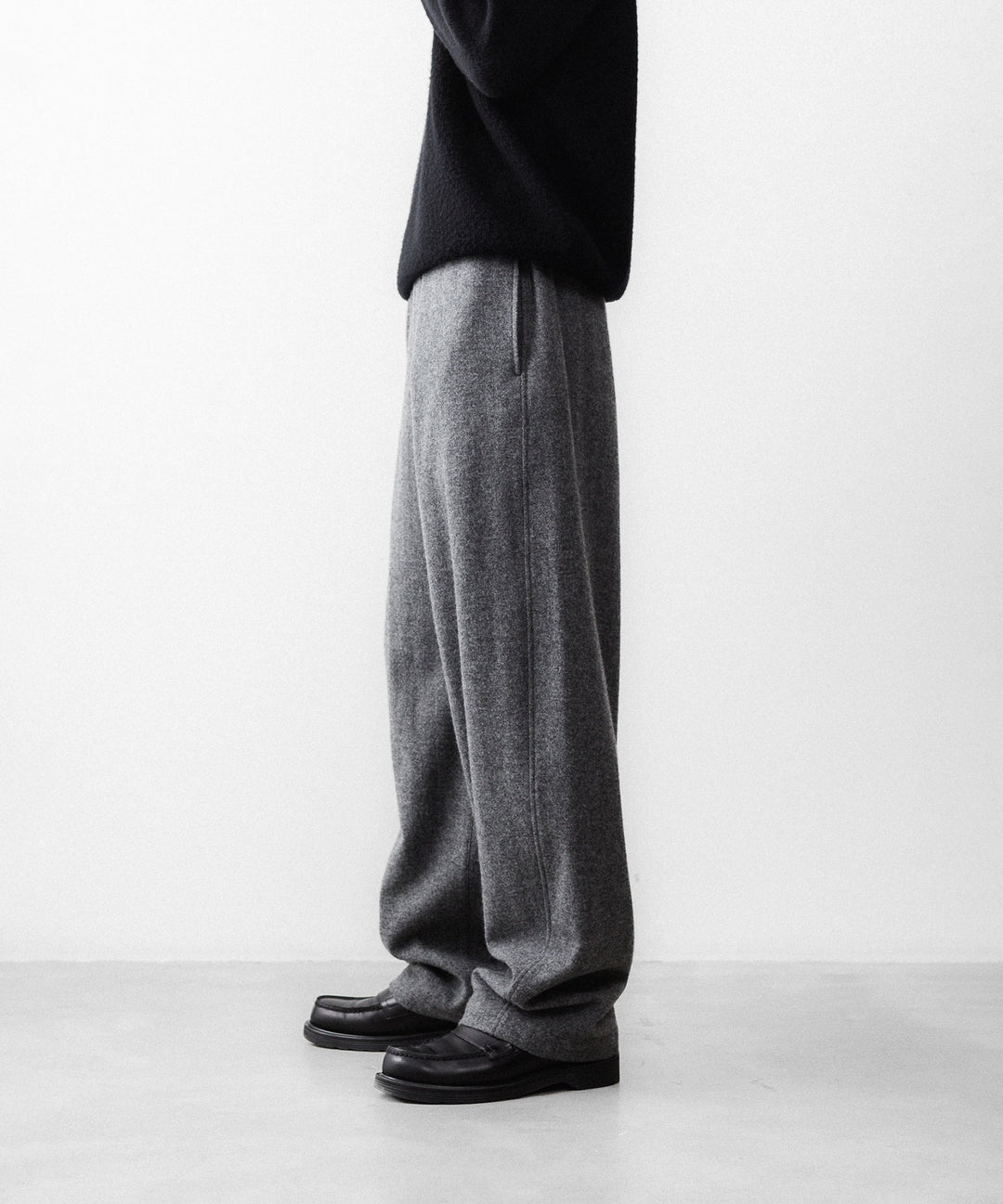 【ssstein】 W/CA FLEECE TWIST PANTS - GREY