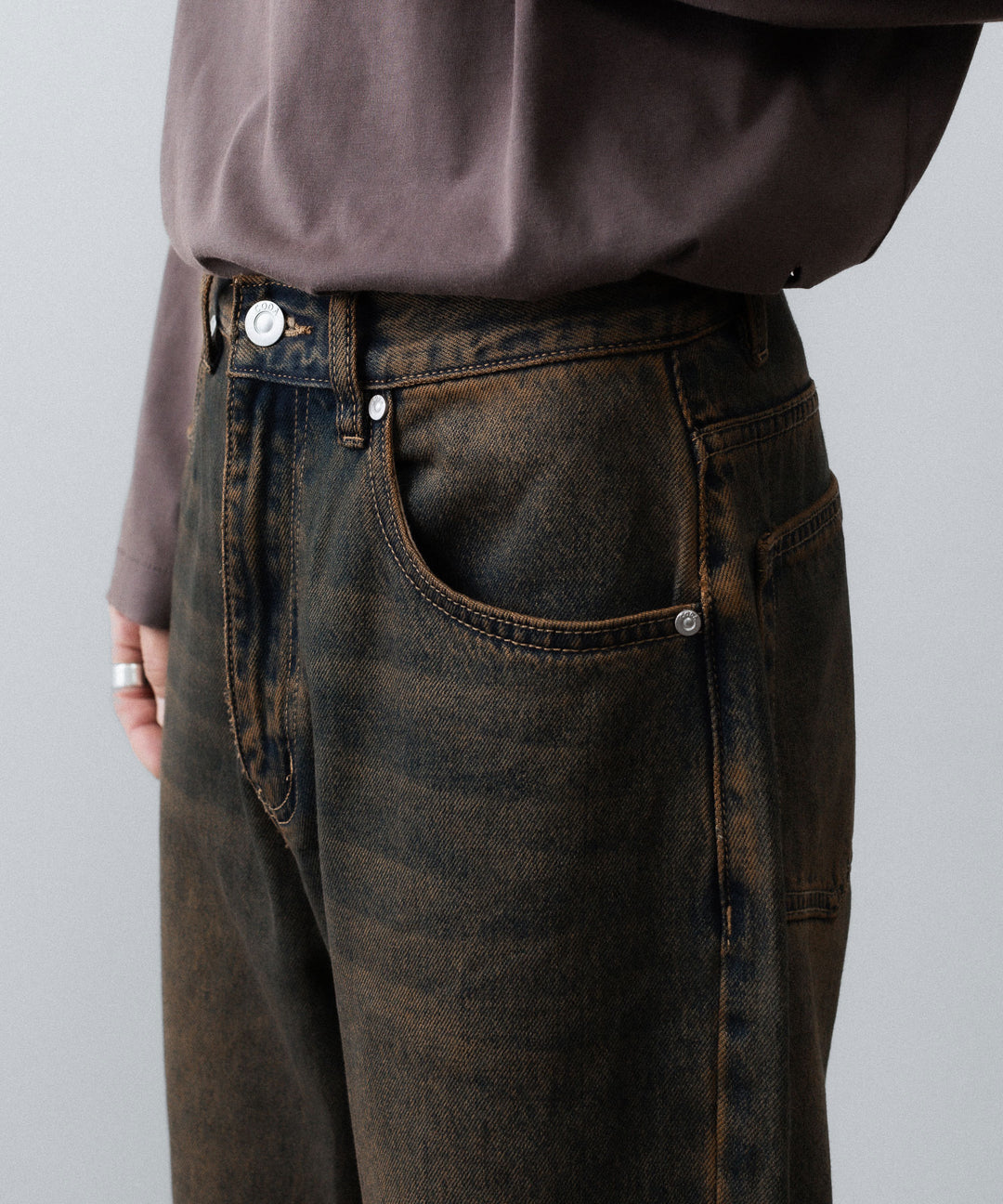 CODA -コーダのBLACK BROWN WASH BREAK CUT FLARED JEANSのBLACK BROWN公式通販サイトsession福岡セレクトショップ