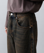 画像をギャラリービューアに読み込む, CODA -コーダのBLACK BROWN WASH BREAK CUT FLARED JEANSのBLACK BROWN公式通販サイトsession福岡セレクトショップ
