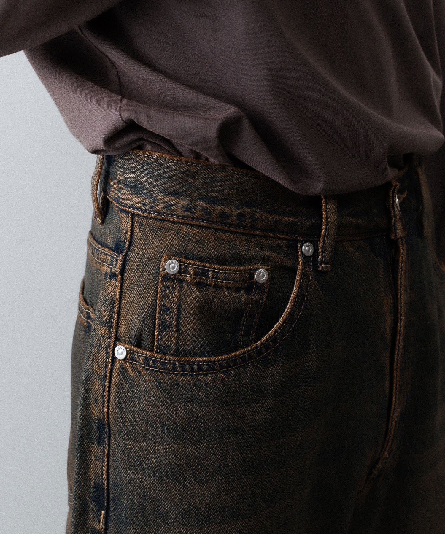 CODA -コーダのBLACK BROWN WASH BREAK CUT FLARED JEANSのBLACK BROWN公式通販サイトsession福岡セレクトショップ