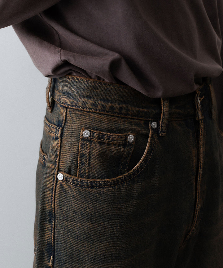 CODA -コーダのBLACK BROWN WASH BREAK CUT FLARED JEANSのBLACK BROWN公式通販サイトsession福岡セレクトショップ