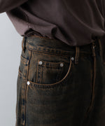 画像をギャラリービューアに読み込む, CODA -コーダのBLACK BROWN WASH BREAK CUT FLARED JEANSのBLACK BROWN公式通販サイトsession福岡セレクトショップ
