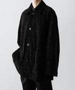 画像をギャラリービューアに読み込む, ssstein(シュタイン)のCOW SUEDE CAR JACKET - BLACKの公式通販サイトsession福岡セレクトショップ
