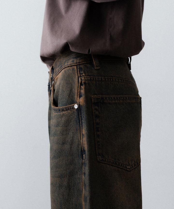 CODA -コーダのBLACK BROWN WASH BREAK CUT FLARED JEANSのBLACK BROWN公式通販サイトsession福岡セレクトショップ