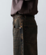 画像をギャラリービューアに読み込む, CODA -コーダのBLACK BROWN WASH BREAK CUT FLARED JEANSのBLACK BROWN公式通販サイトsession福岡セレクトショップ
