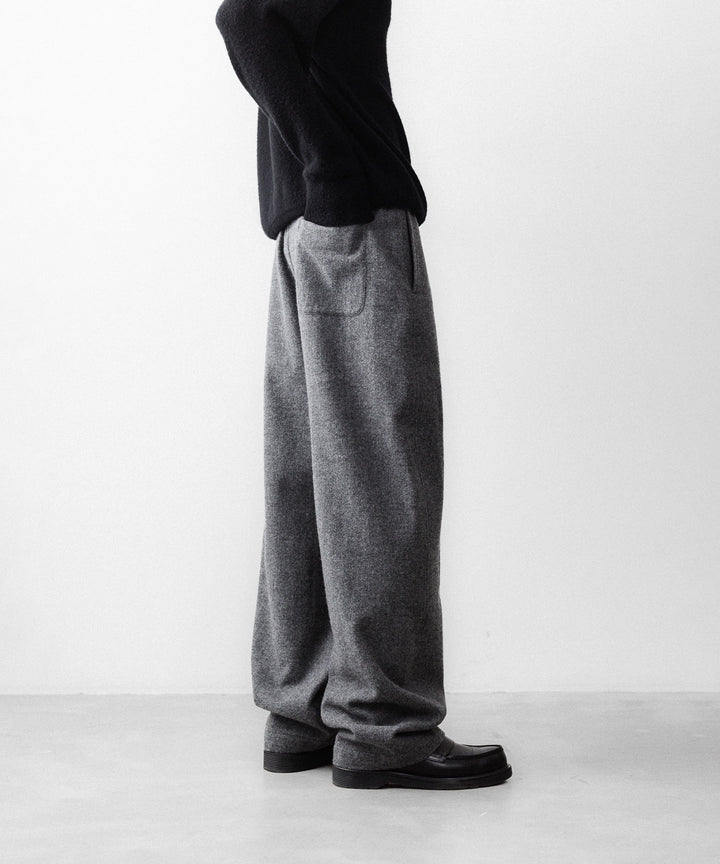 【ssstein】 W/CA FLEECE TWIST PANTS - GREY