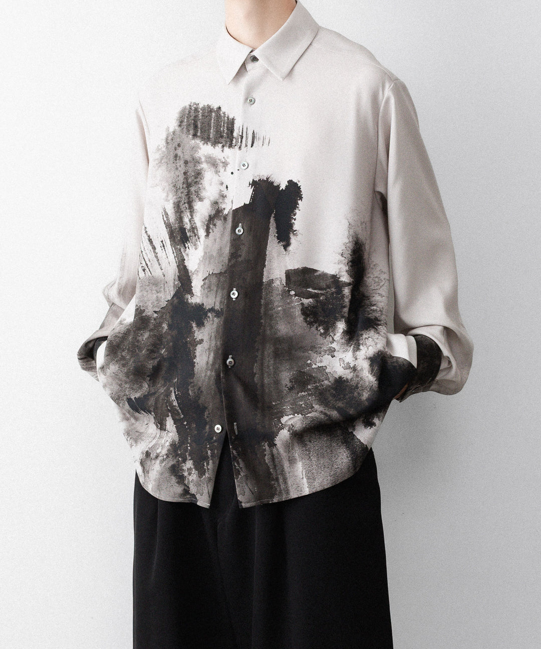 UJOH ウジョーのREGULAR COLLAR SHIRTのGREIGE 公式通販サイトsession福岡セレクトショップ