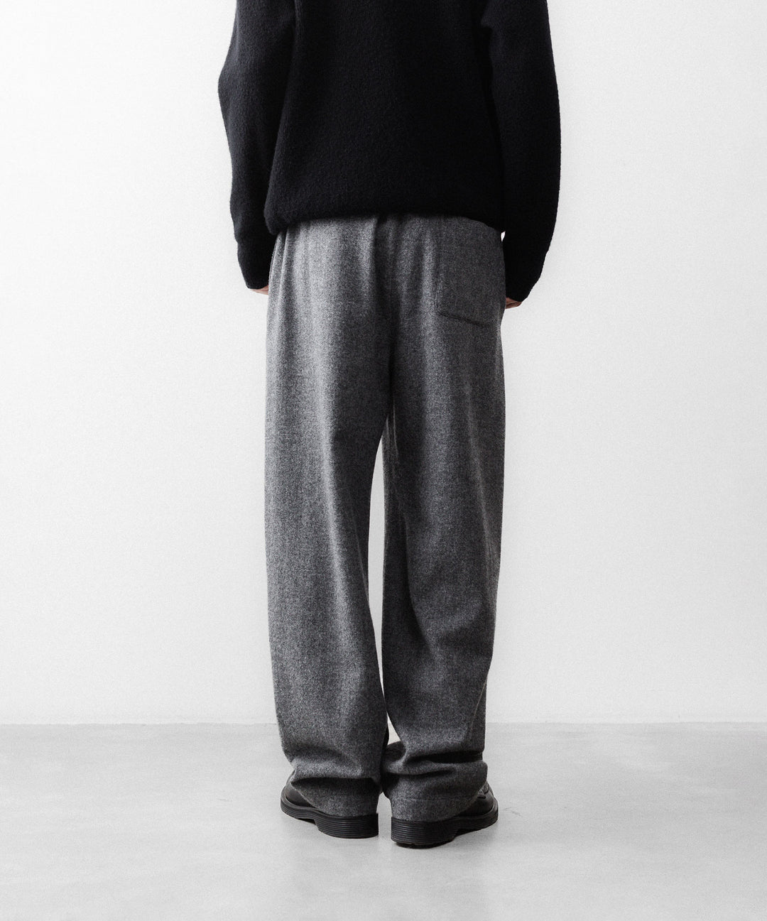 【ssstein】 W/CA FLEECE TWIST PANTS - GREY