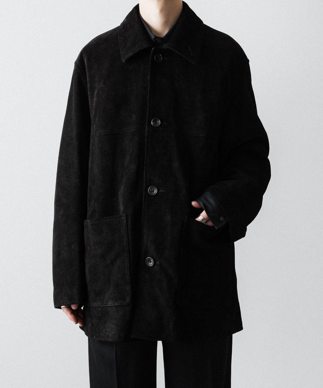 ssstein(シュタイン)のCOW SUEDE CAR JACKET - BLACKの公式通販サイトsession福岡セレクトショップ