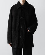 画像をギャラリービューアに読み込む, ssstein(シュタイン)のCOW SUEDE CAR JACKET - BLACKの公式通販サイトsession福岡セレクトショップ
