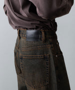 画像をギャラリービューアに読み込む, CODA -コーダのBLACK BROWN WASH BREAK CUT FLARED JEANSのBLACK BROWN公式通販サイトsession福岡セレクトショップ
