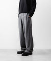 【ssstein】 W/CA FLEECE TWIST PANTS - GREY