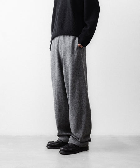 【ssstein】 W/CA FLEECE TWIST PANTS - GREY