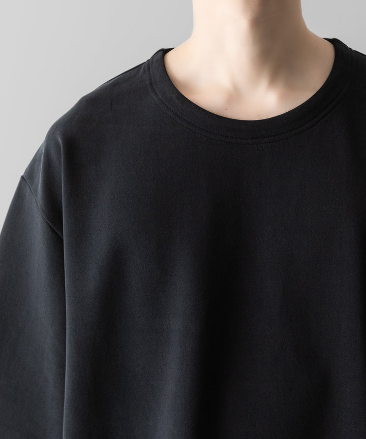KANEMASA PHIL.-カネマサフィル28G CUPRO S/S PULLOVERのBLACK 公式通販サイトsession福岡セレクトショップ