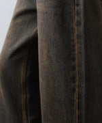 画像をギャラリービューアに読み込む, CODA -コーダのBLACK BROWN WASH BREAK CUT FLARED JEANSのBLACK BROWN公式通販サイトsession福岡セレクトショップ
