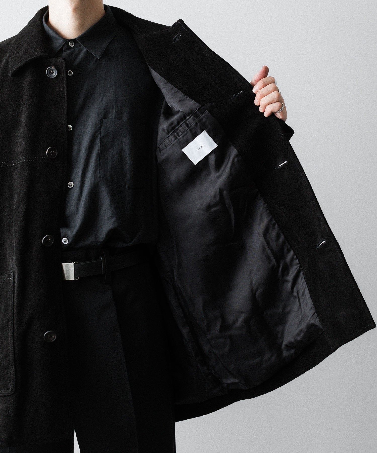 ssstein / シュタイン】COW SUEDE CAR JACKET - BLACK | 公式通販