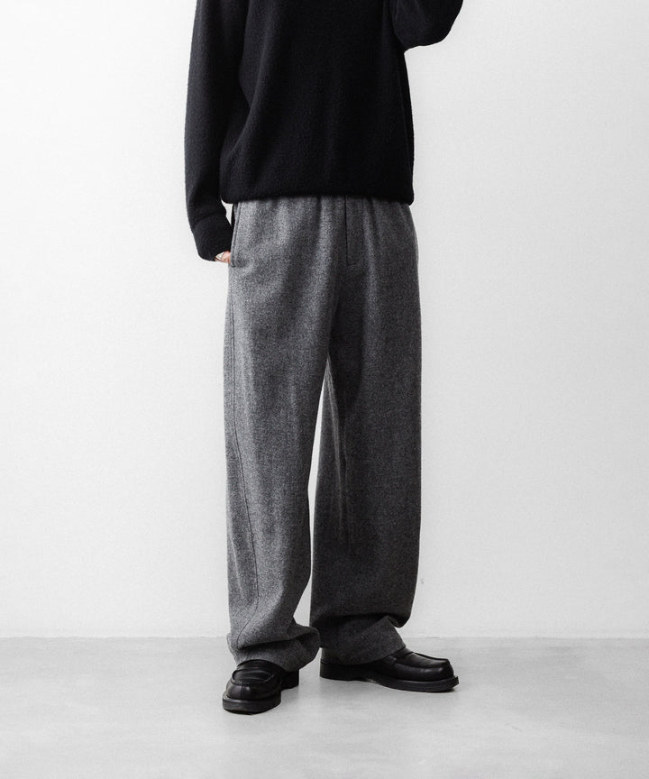 【ssstein】 W/CA FLEECE TWIST PANTS - GREY