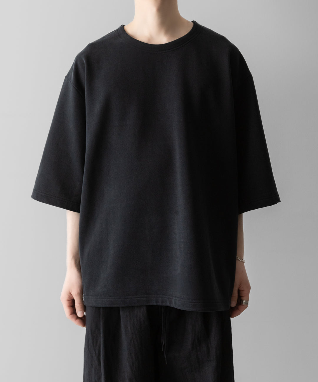 KANEMASA PHIL.-カネマサフィル28G CUPRO S/S PULLOVERのBLACK 公式通販サイトsession福岡セレクトショップ