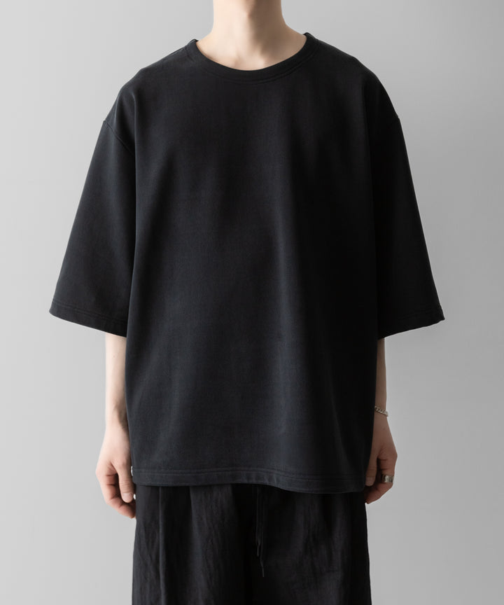 KANEMASA PHIL.-カネマサフィル28G CUPRO S/S PULLOVERのBLACK 公式通販サイトsession福岡セレクトショップ