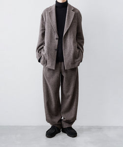 ssstein / シュタイン】WOOL/CASHMERE FLEECE SINGLE BREASTED JACKET