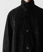 画像をギャラリービューアに読み込む, ssstein(シュタイン)のCOW SUEDE CAR JACKET - BLACKの公式通販サイトsession福岡セレクトショップ
