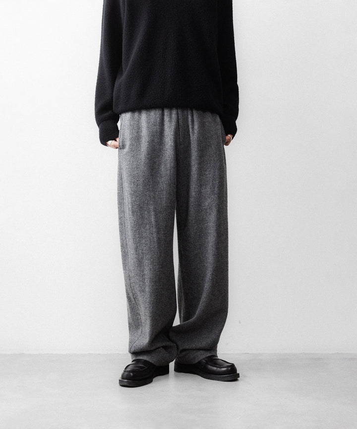【ssstein】 W/CA FLEECE TWIST PANTS - GREY