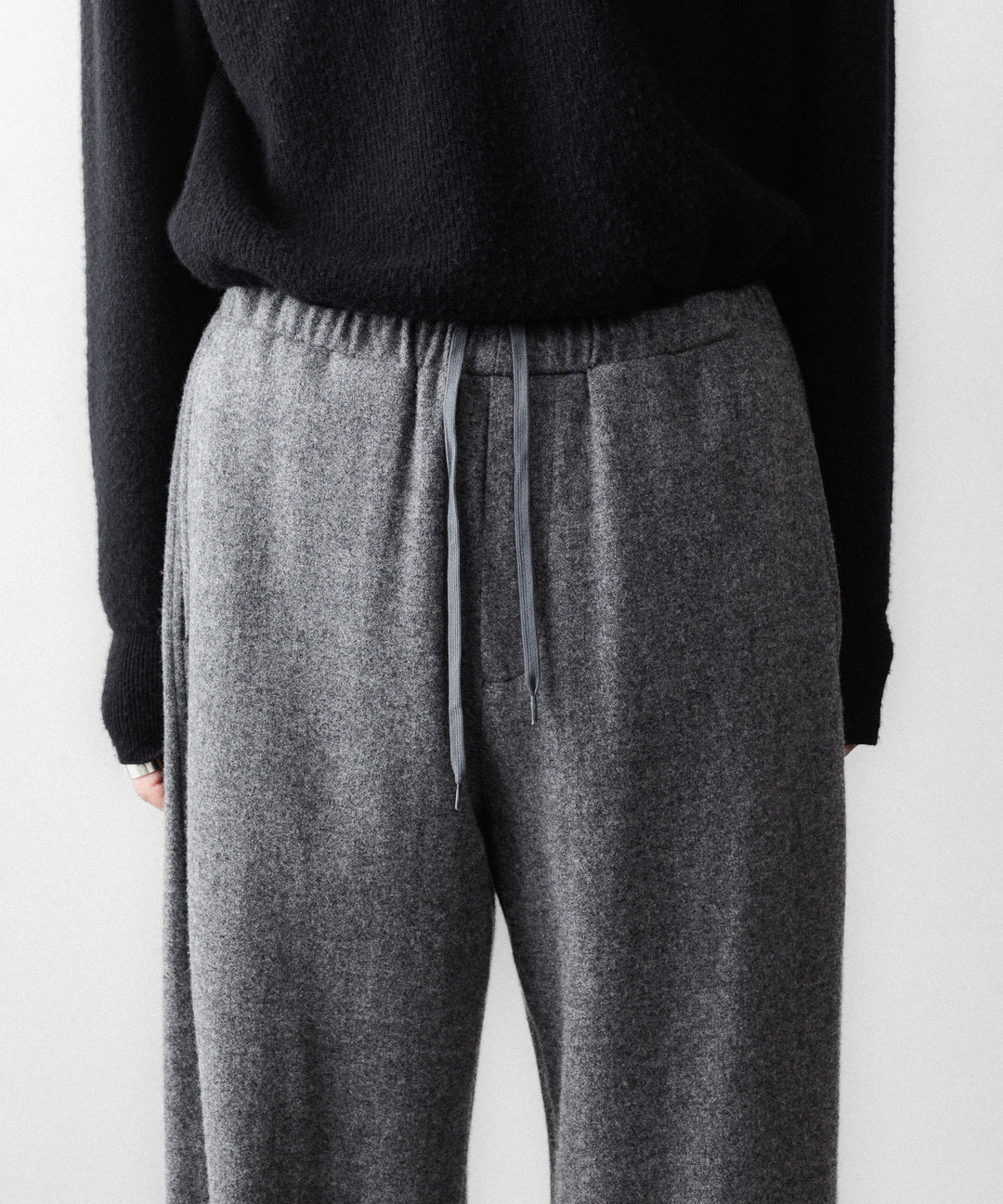 【ssstein】 W/CA FLEECE TWIST PANTS - GREY