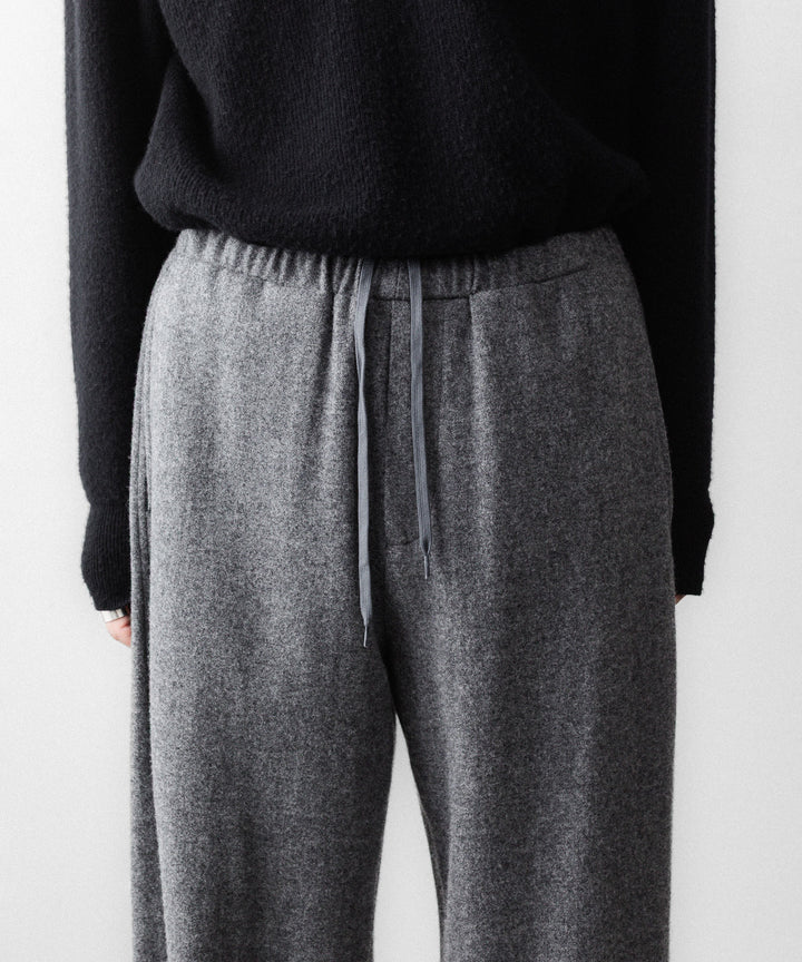 【ssstein】 W/CA FLEECE TWIST PANTS - GREY