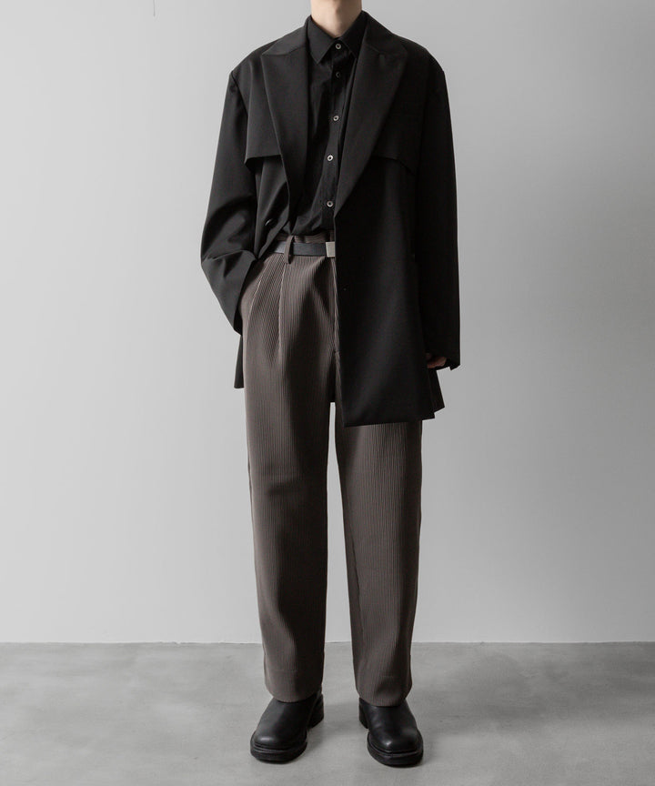 【ssstein】GRADATION PLEATS TWO TUCK TROUSERS - D.GREIGE シュタイン 23SS sessionセッション 福岡セレクトショップ 公式通販サイト