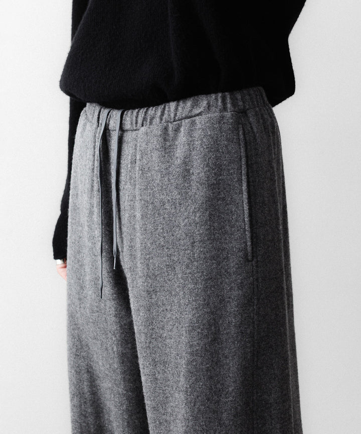【ssstein】 W/CA FLEECE TWIST PANTS - GREY