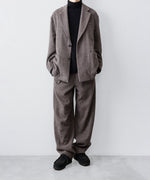 画像をギャラリービューアに読み込む, 【ssstein】WOOL/CASHMERE FLEECE EASY TWIST TROUSERS - GREY BROWN
