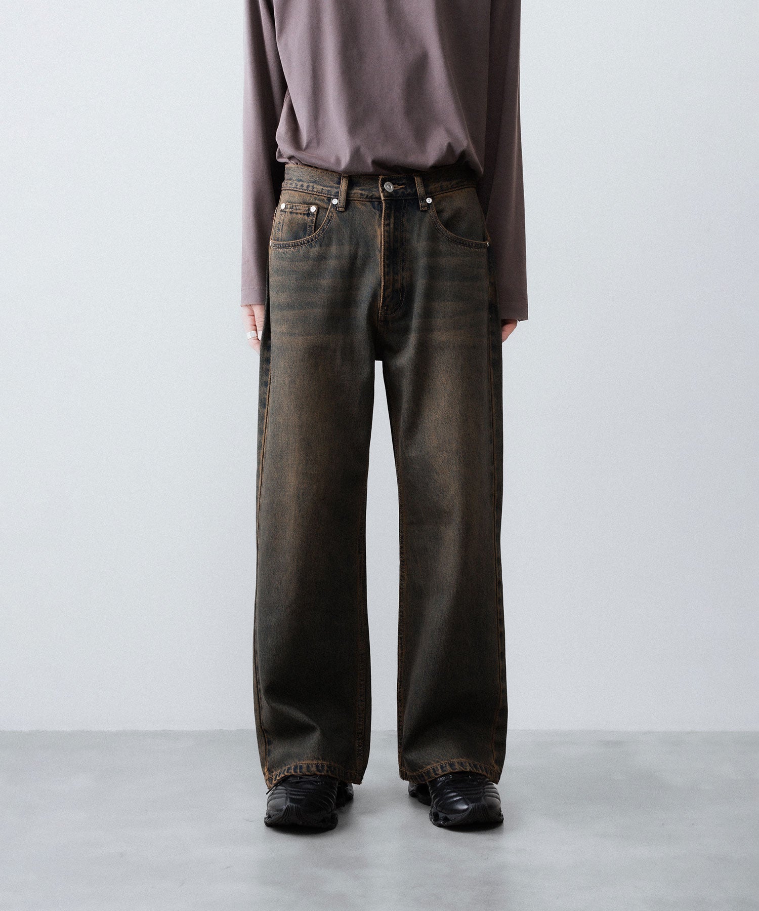CODA -コーダのBLACK BROWN WASH BREAK CUT FLARED JEANSのBLACK BROWN公式通販サイトsession福岡セレクトショップ