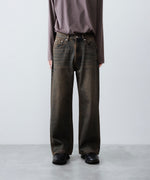 画像をギャラリービューアに読み込む, CODA -コーダのBLACK BROWN WASH BREAK CUT FLARED JEANSのBLACK BROWN公式通販サイトsession福岡セレクトショップ

