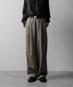 ssstein(シュタイン)のTWIST SEAM WIDE EASY TROUSERS - TAUPE BEIGEの公式通販サイトsession福岡セレクトショップ
