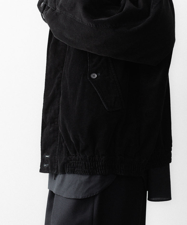 ssstein(シュタイン)のVINTAGE CORDUROY ZIP JACKET - BLACKの公式通販サイトsession福岡セレクトショップ