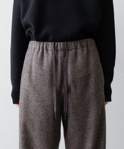 ssstein / シュタイン】WOOL/CASHMERE FLEECE EASY TWIST TROUSERS