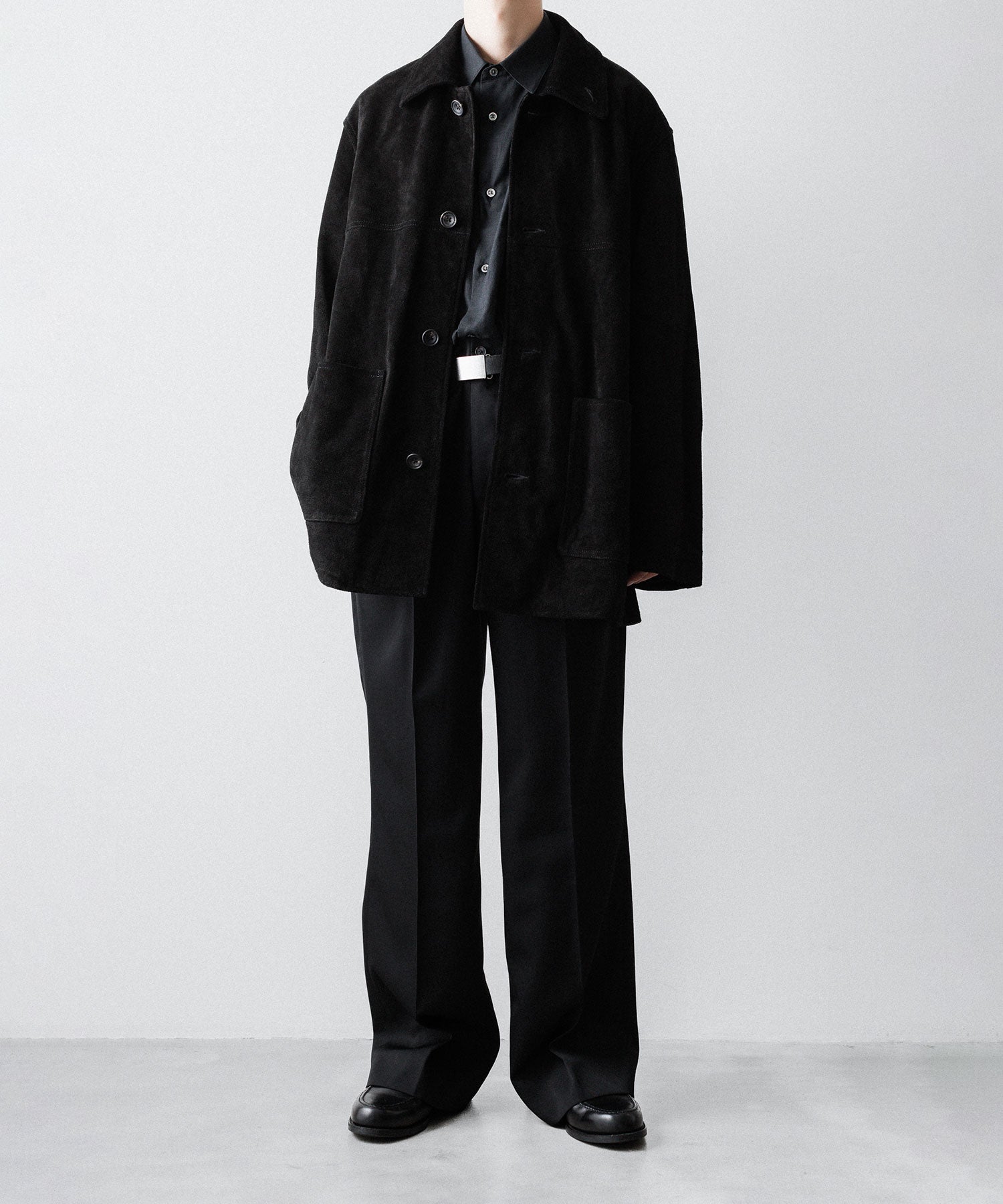 ssstein / シュタイン】COW SUEDE CAR JACKET - BLACK | 公式通販